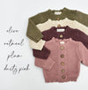 Sophia Dressy Cardigan: Light oat (0-3m)