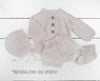 Olesya Cotton Knit Sweater: Mauve