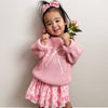 Bow Yarn Knit Sweater - Kids