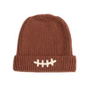 Football Lace Patch Beanie