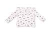 Footballs and Bows:
Ruffle Waffle Top and Waffle Flare Pant