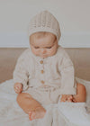 Olesya Cotton Knit Sweater: Mauve