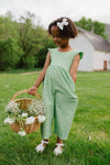 Green Daisy Pant Romper