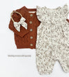 Wheat Floral Jennifer + Bow