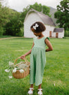 Green Daisy Pant Romper
