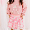 Bow Yarn Knit Sweater - Kids