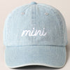 Mini Match Cap: LIGHT DENIM