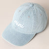 Mini Match Cap: LIGHT DENIM