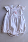 Tiny Slugger Applique Bubble - Pink