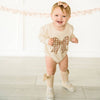 Gingham Printed Tulle Bow Baby Headband