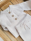 Olesya Cotton Knit Sweater: Mauve