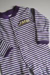 JMU Striped Footed Romper