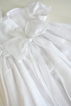 White Smocked Long Gown