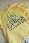 Yellow Castle Shorts Set