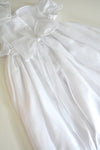 White Smocked Long Gown