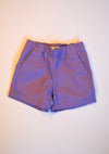 Purple Elastic Waist Shorts