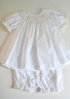 Smocked Cross Bishop Dress w. Bloomers