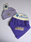 JMU Stripe Knit Cap: Newborn