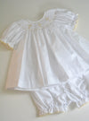 Smocked Cross Bishop Dress w. Bloomers