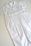 White Linen Collared Longall