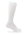 Jefferies Socks Pointelle Bow Knee High Socks