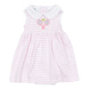Courtside Cuties Appliqué Collared Sleeveless Dress