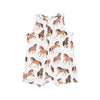 Horses Sleeveless Shortie Romper