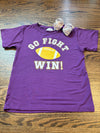 Go, Fight, Win Shirt: purple & gold