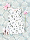 Ruehling Ruffle Dress: Darling Duchess with Palm Beach Pink