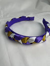 Braided Headband- purple and gold