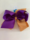 Game Day Bow- purple and gold