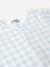 Light Blue Mini Check Footie