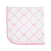 Baby Buggy Blanket:Belle Meade Bow With Pier Party Pink