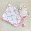 Baby Buggy Blanket:Belle Meade Bow With Pier Party Pink