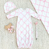 Baby Buggy Blanket:Belle Meade Bow With Pier Party Pink