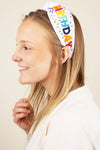 It's My Birthday pink knotted headband