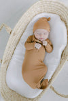 Knotted Baby Gown: Hat & Headband Bundle