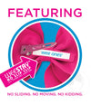 Princess Hair Bow with Satin Overlay and Glitter Crown