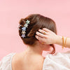 Daisy Claw Clip - Purple + Yellow