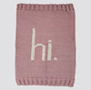 hi. Hand Knit Blanket