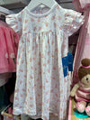 Twinkle Toes Printed Flutter Sleeve Dress