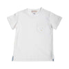 Carter Crewneck: Worth Avenue White With Multicolor Stork