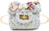 Mini Tweed Pearly Florals Crossbody