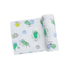Pickleball Blue Swaddle Blanket