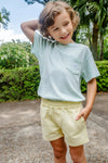 Sheffield Shorts: Bellport Butter Yellow With Buckhead Blue Stork