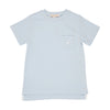 Carter Crewneck: Buckhead Blue With Worth Avenue White Stork
