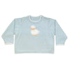 Fuzzy Lamb Lightweight Knit Sweater: Blue