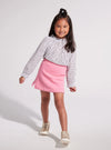 Quilted Mini Skirt: Rose