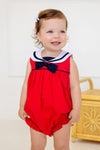 Stiles Sunsuit: Richmond Red With Worth Avenue White And Nantucket Navy