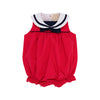 Stiles Sunsuit: Richmond Red With Worth Avenue White And Nantucket Navy